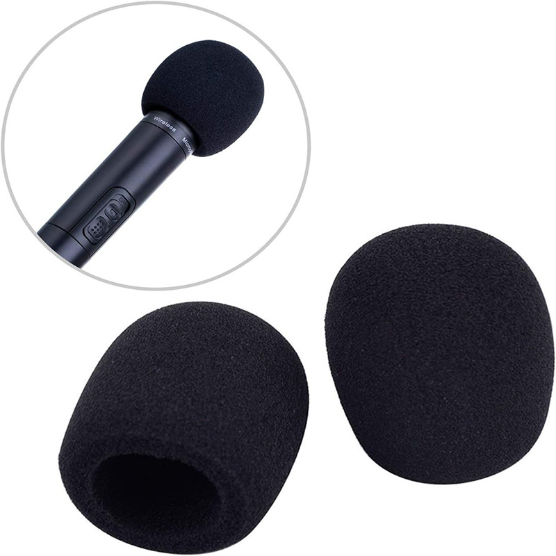 Funda para micrófono de mano inalámbrico, colorida, resistente al viento, antisaliva y lavable, cubierta de espuma de esponja para la mayoría de los micrófonos de 3,5x7CM
