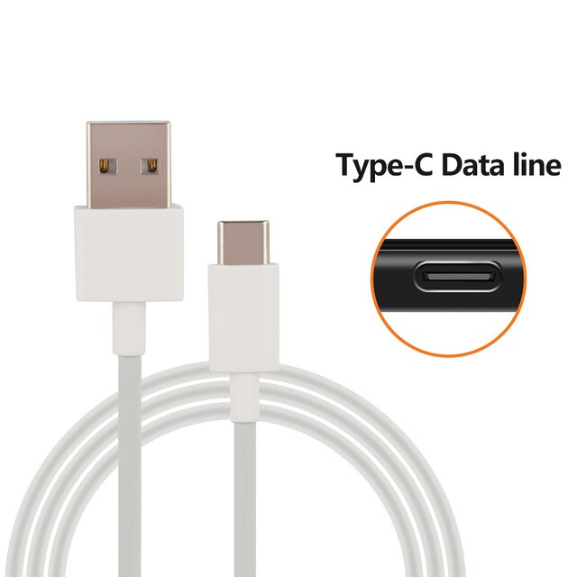 Xiaomi 18W caricabatterie rapido QC 3.0 caricatore USB tipo-c per Xiaomi Redmi Note 7 8 Pro 9 S Redmi 8 8A Mi 8 Lite 9 SE Max 3 Poco X3 M3: Type C Cable White