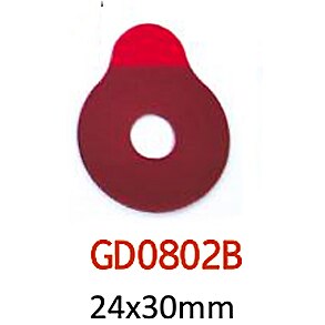 1000pcs/roll Rosso Occhiali Occhiali di qualità lente bordo adesivo di blocco pad accessori ottici: GD0802B