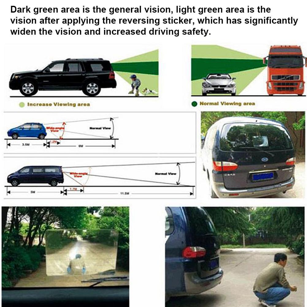 Hatchback Auto Omkeren Assistance Film Voertuig Achter Voorruit Groothoek Vision Parking Backup Fresnel Lens Sticker