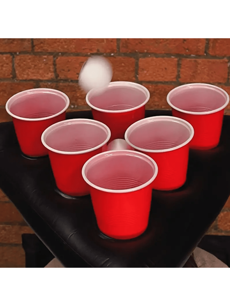 Gioco gonfiabile per lancio di anelli di birra da 1 pezzo: divertente gioco per feste, perfetto per giochi da bere al sbarra e celebrazioni di compleanno (assolo cappello)