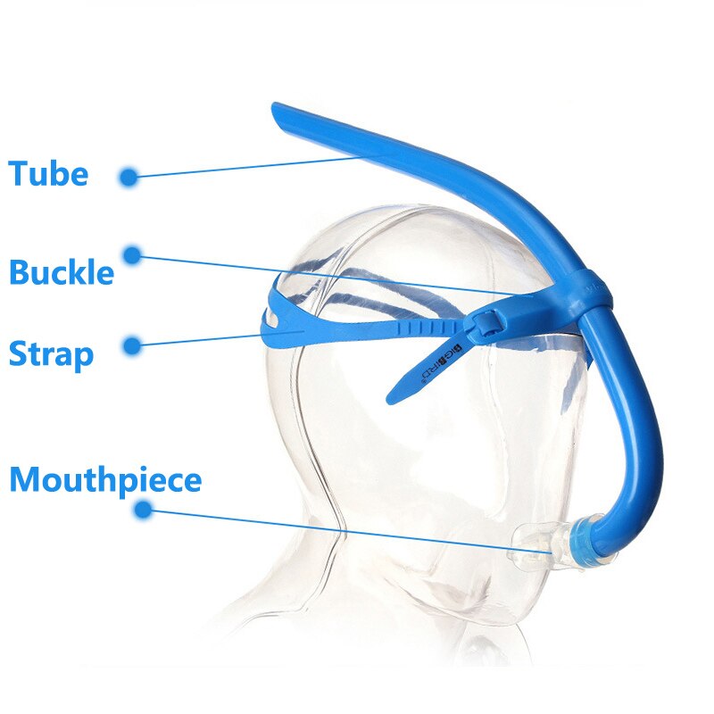 Unisex vuxna barn simmar snorkel torr luft scuba simning andningsrör för att lära sig simträning