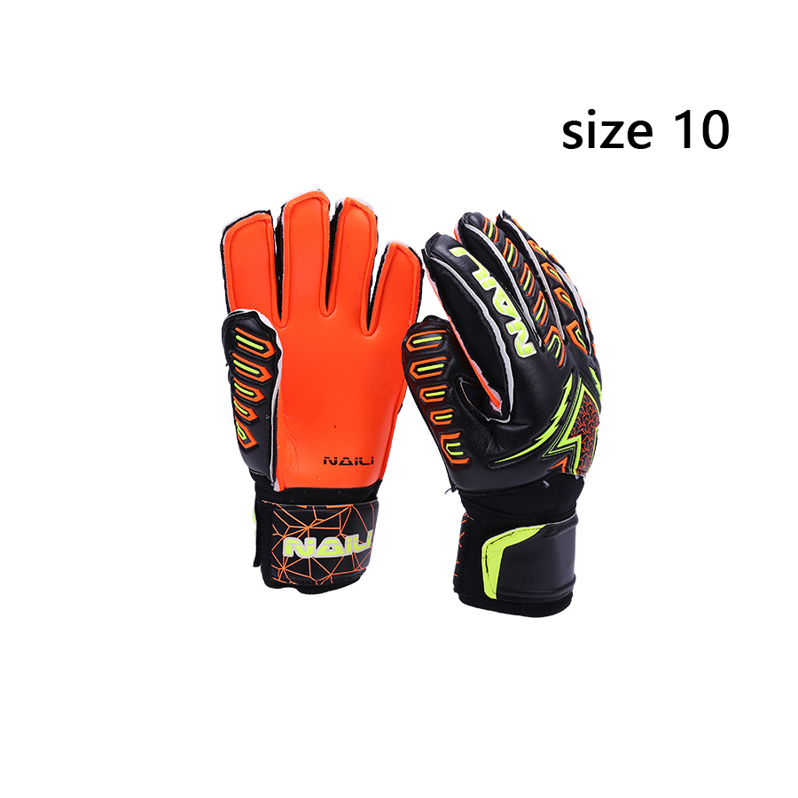 Voetbal Keeper Handschoenen Verdikte Professionele Bescherming Volwassenen Tiener Keeper Goalie Handschoenen: YELLOW