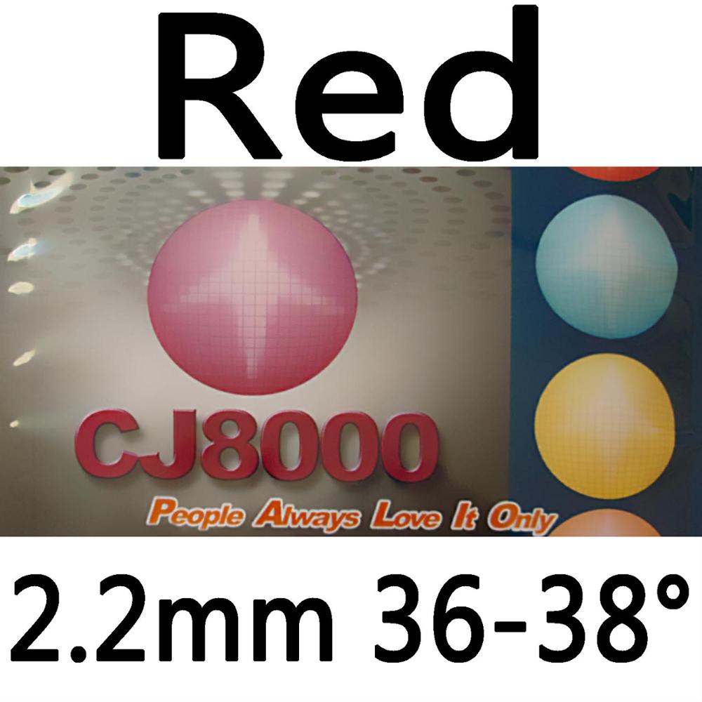 Palio cj8000 (biotech) espinhas de borracha para pingue-pongue, tênis de mesa com esponja (dureza: 36-38): red 2.2mm H36-38