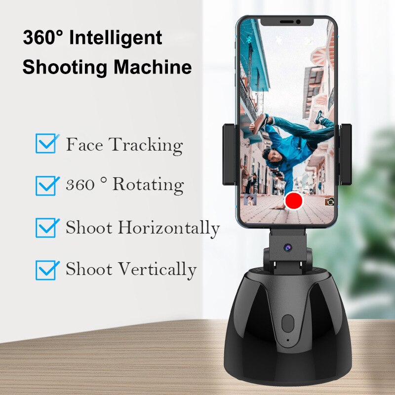 Rotación de 360 cara de trípode/palo Selfie objeto de seguimiento soporte Cámara cardán para foto Blog de vídeo en directo de registro