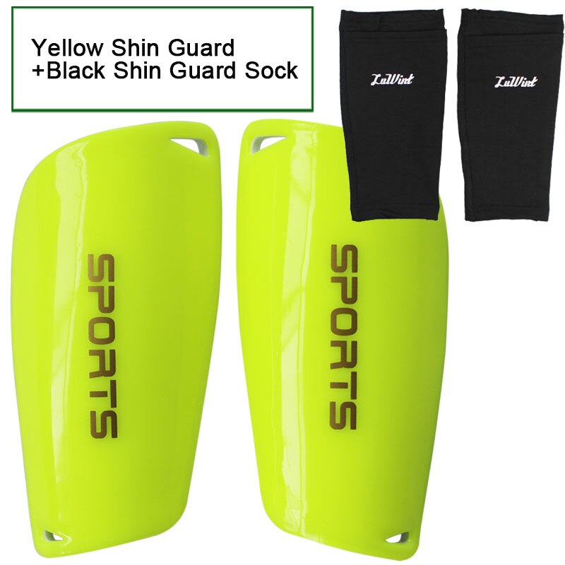 Soccer Shin Guards Football Shin Pads Socks for Sports Shin Protector Leg Support For Kids Adult: green with socks / M