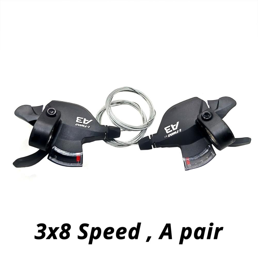 LTWOO A3 3X8 24 Vitesses Dérailleurs Groupset 8s manette de vitesse levier Dérailleur Avant 8 vitesses Arrière Commutateurs costume m310 m360 alivio m410: 3x8s a pair