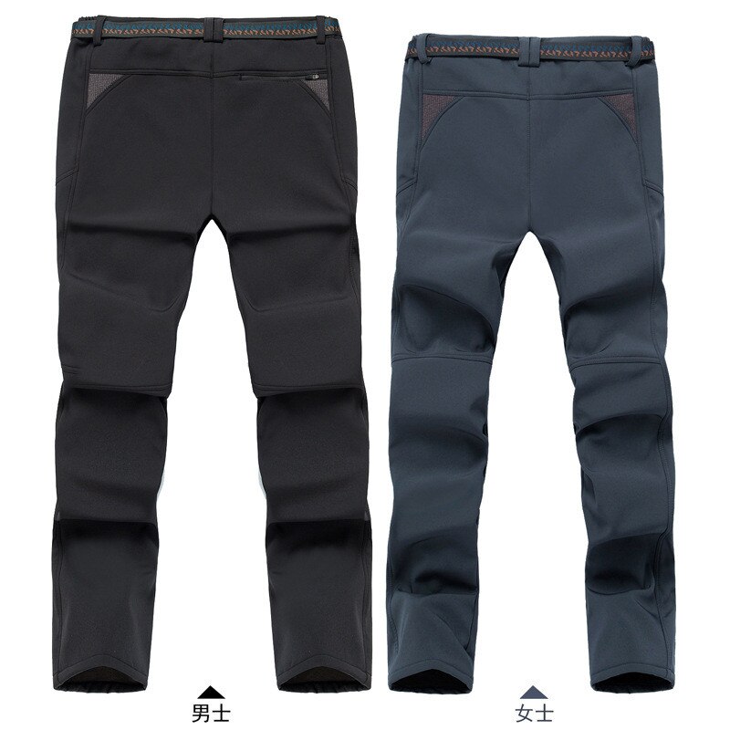 Hiver Solft Shell pantalon hommes Ski pantalon hommes Ski pantalon imperméable neige pantalon épaissir polaire randonnée pantalon Snowboard pantalon