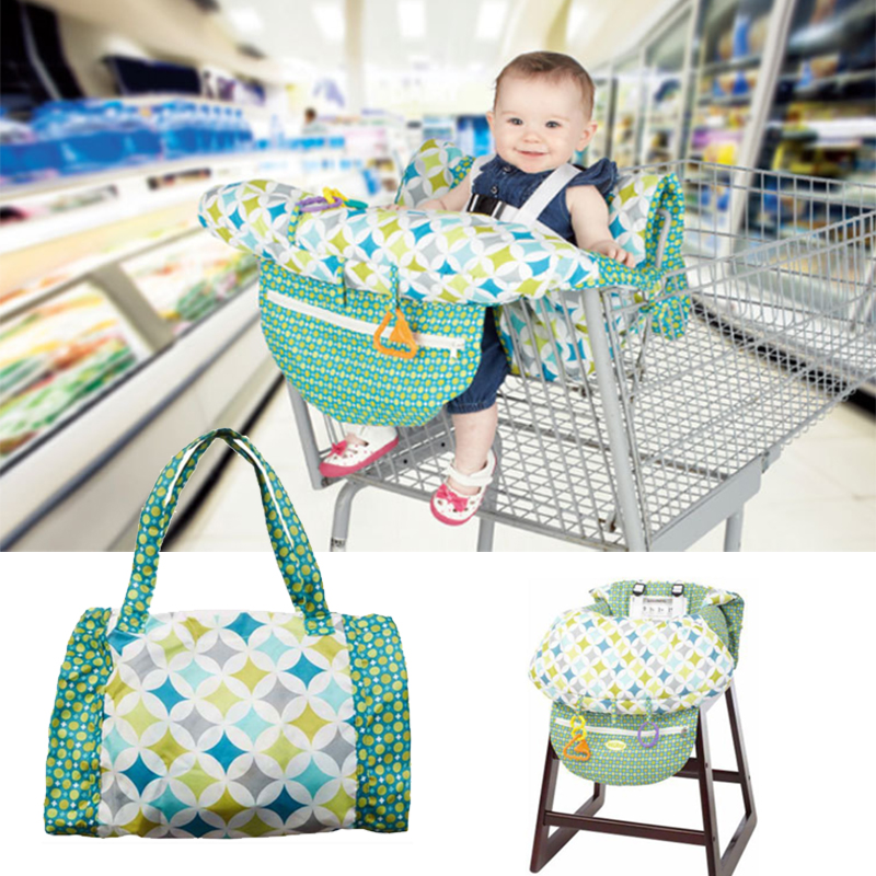 Baby indkøbskurv pude børn folde trolley pad baby spædbarn & småbarn / børn pude mat til supermarked indkøbskurv