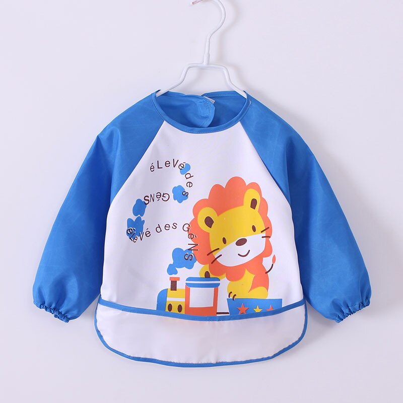 Cartoon Baby Lätzchen mit Ärmeln Wasserdichte Schürze Kinder Fütterung Kittel Lätzchen Spuck Kleidung Weiche Essen Kleinkind Baberos Bavoir Kleidung: 1