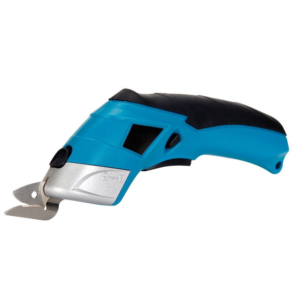 Lithium Battery Electric Power Scissors 4 Volt Fabric Electric Cutter USB Charging Scissors For Leather Wallpaper Carpet