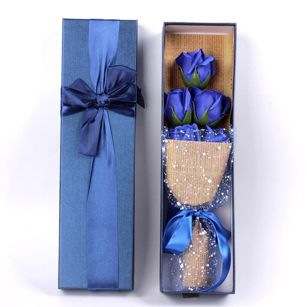 Caja de de jabón de rosas y flores, de decoración de boda, San Valentín