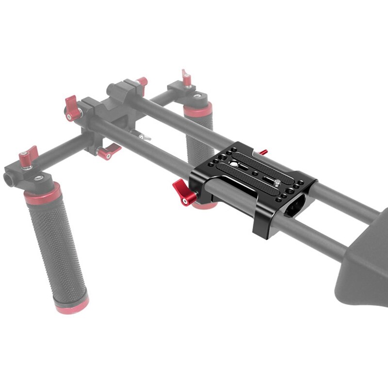 Multifunction Camera Base Plate with 15Mm Rod Rail... – Grandado