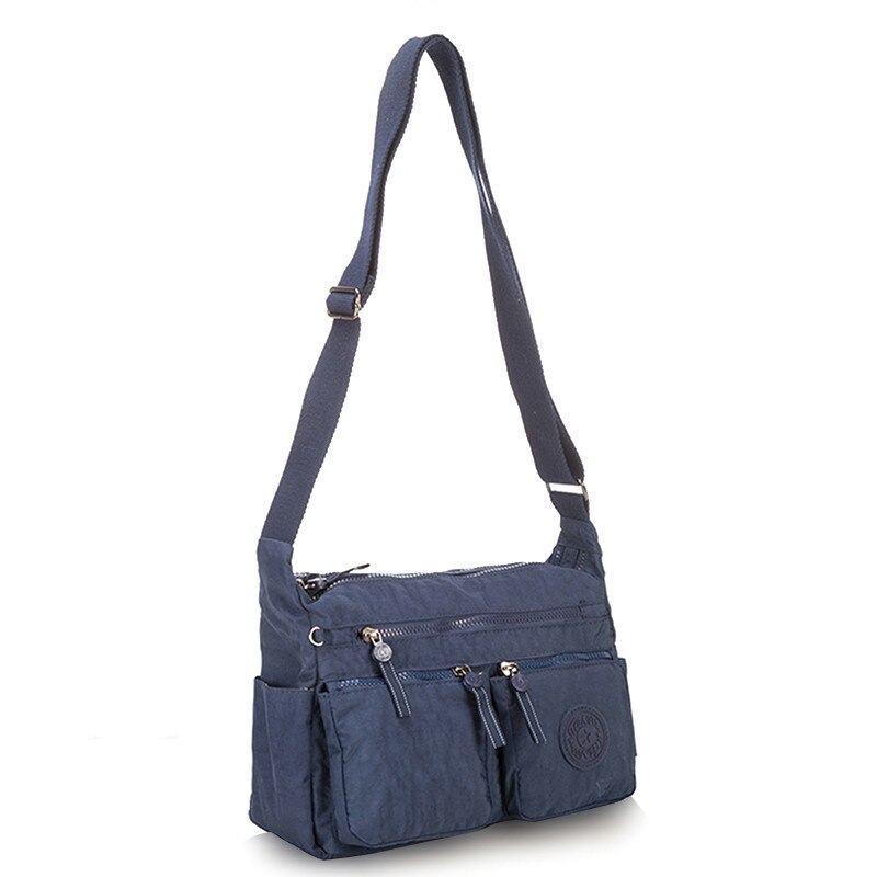 TEGAOTE Messenger Tas Toevallige Multi Ritsvak Vrouwen Kleine Schoudertas Crossbody Tas Dames Satchel Handtas Gsm Pouch: Deep Blue