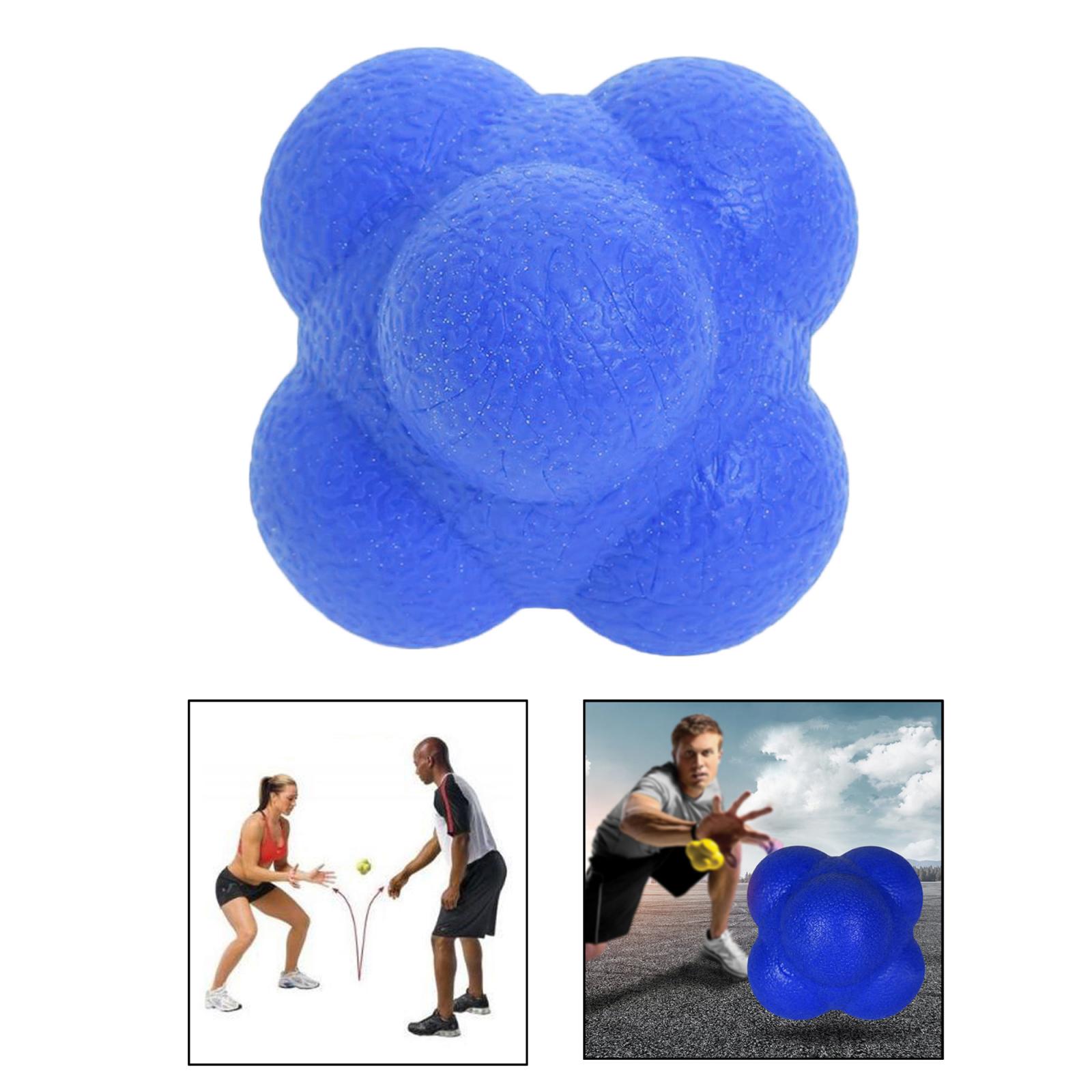 Reaction Ball Speed Training Ball, Sensitive Agility Trainer Ball Hand-Eye Coordination Trainer for Baseball Basketball Boxing: Blue