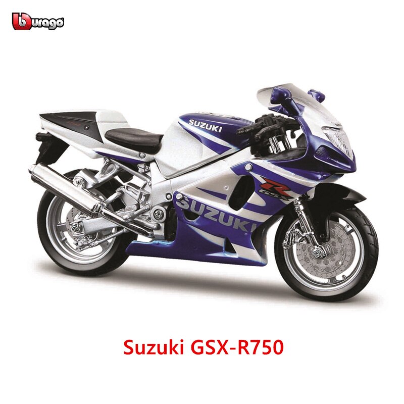 Bburago 1:18 KTM-450 SX-F Factory Edition Static Die Cast Vehicles Collectible Motorcycle Model Toys: Suzuki GSX-R750