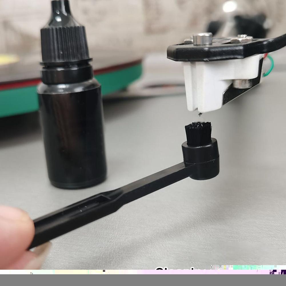 Record Phonograph Turntable Player Needle Cleaner 10ml Player Cleaning Record Anti-static Care Cleaner Liquid Z7m0