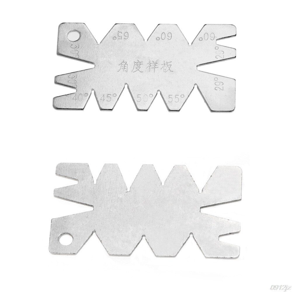 Screw Thread Cutting Angle Gage Gauge Measuring Model Tool Stainless Steel Measture Tools