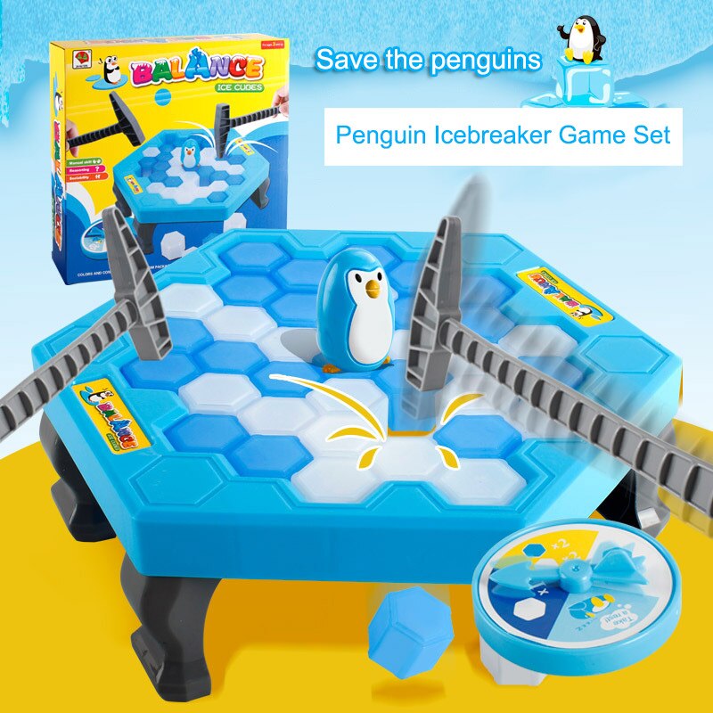 1 Set Kleine Besparen Pinguïn Val Ice Breaker Spel Blok Speelgoed Grappige Kinderen Kids EIG88
