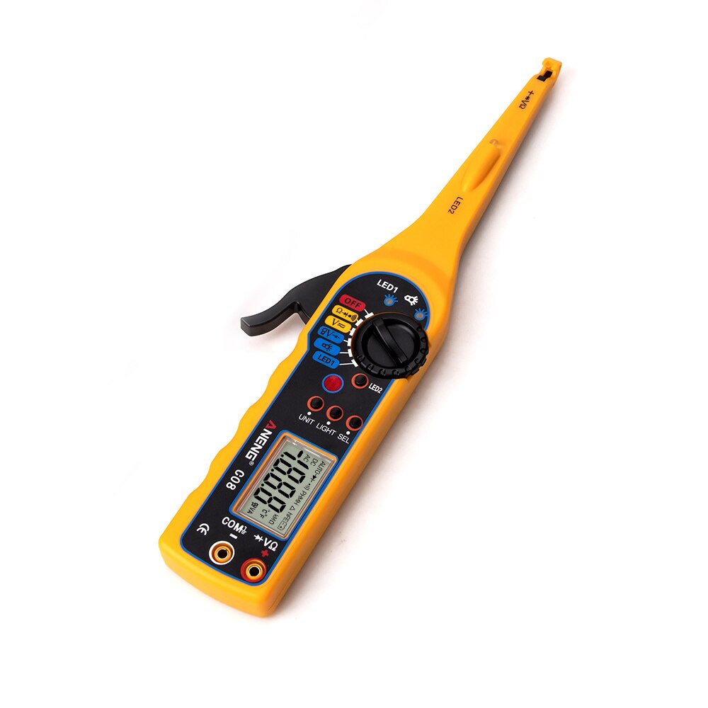 ANENG Automotive Circuit Tester Digital Display Multimeter Automotive Circuit Fault Detection Circuit Maintenance Inspection: YELLOW