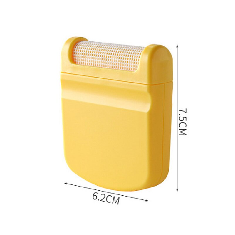 Przenośny mini kurz usuwanie kłaków szczotka sweter ubrania rolka robić usuwania kłaczków golarka robić płaszcza puch kędziory tkaniny urządzenia robić oczyszczania: pojedynczy głowa żółty