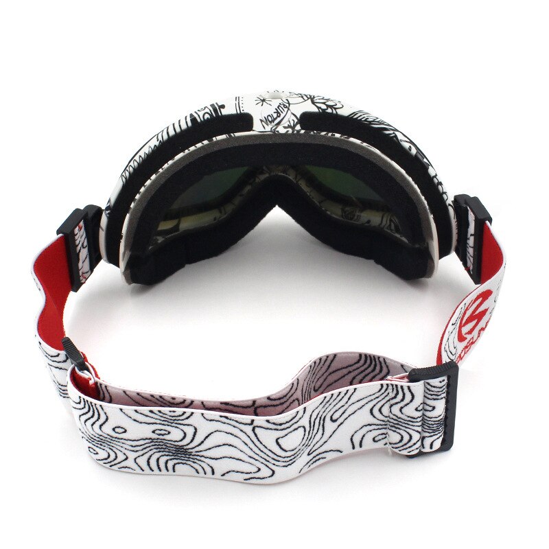 Gafas de esquí antiniebla de doble lente para hombre y mujer, lentes de esquí para la nieve, gafas para niños y niñas, equipo de Snowboard