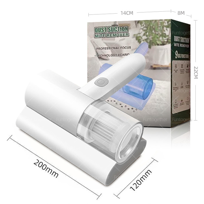 Stofzuiger Compact matras Draadloze handheld UV-reiniger Krachtige zuigkracht voor het reinigen van bedkussens Kleding Bank Tapijt