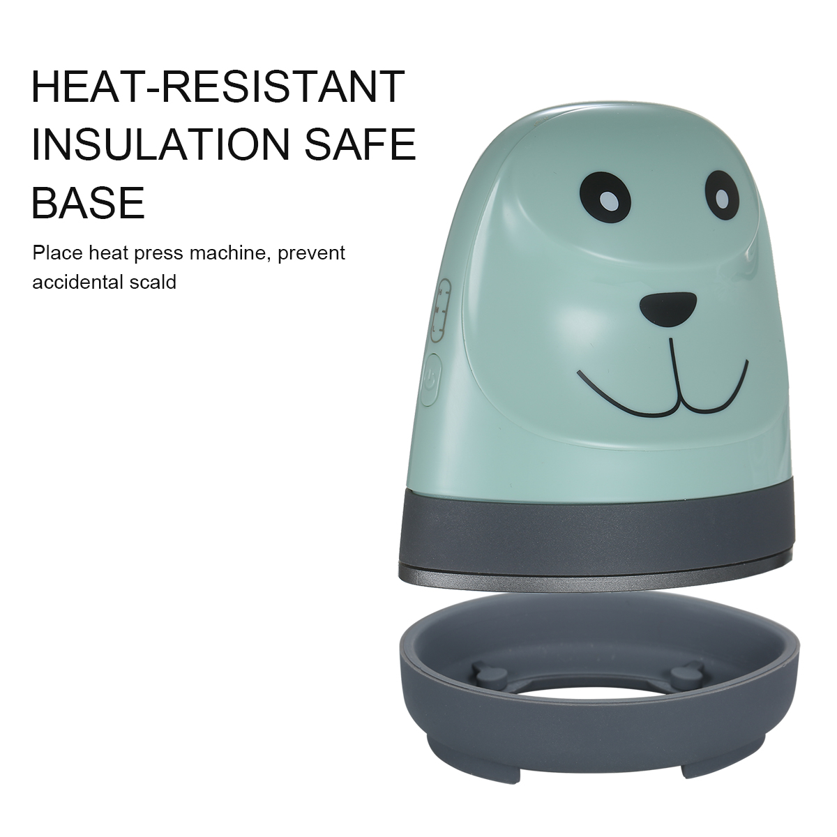 Mini Cute Puppy Heat Press Machine for Heating Transfer DIY Shirt Printing for T-shirt Shoes Bags Hats Iron Pressing Machine