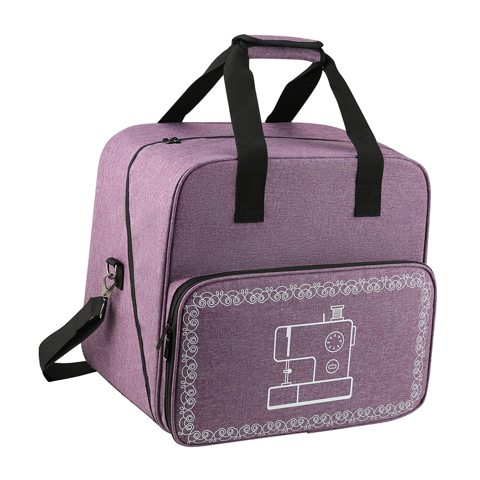 Sewing Machine Carrying Case with Storage Pockets, Universal Shoulder/Tote Bag