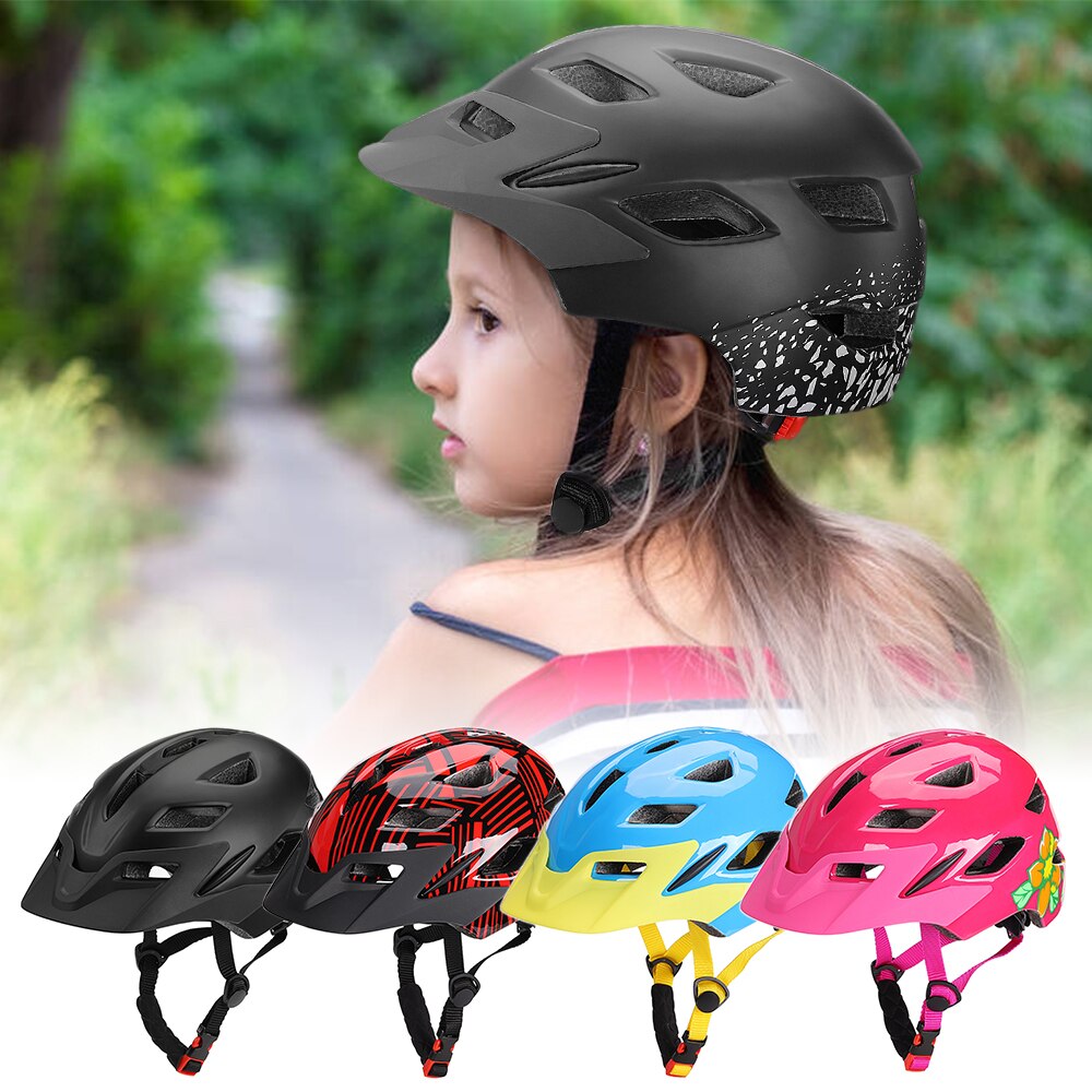 Kinderen Fietshelm Met Achterlicht Fiets Helmen Lichtgewicht Fietsen Schaatsen Sport Helm Met Veiligheid Licht Voor Jongens Meisjes