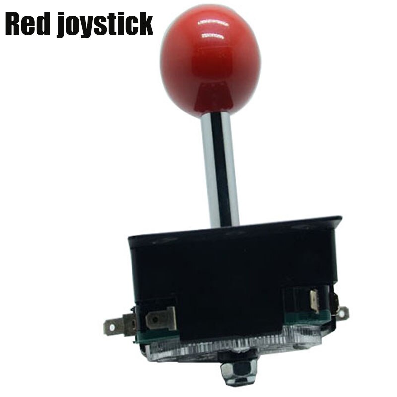 Arcade stick 4/8- vejs arkadespil joystick bold joy stick rød bold udskiftning bruger til 4 mikroswitches til at registrere on/off position