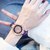 Women Watches Set Starry Sky Ladies Bracelet Watch Casual Leather Sports Quartz Wristwatch Clock Relogio Feminino: Purple Not Box