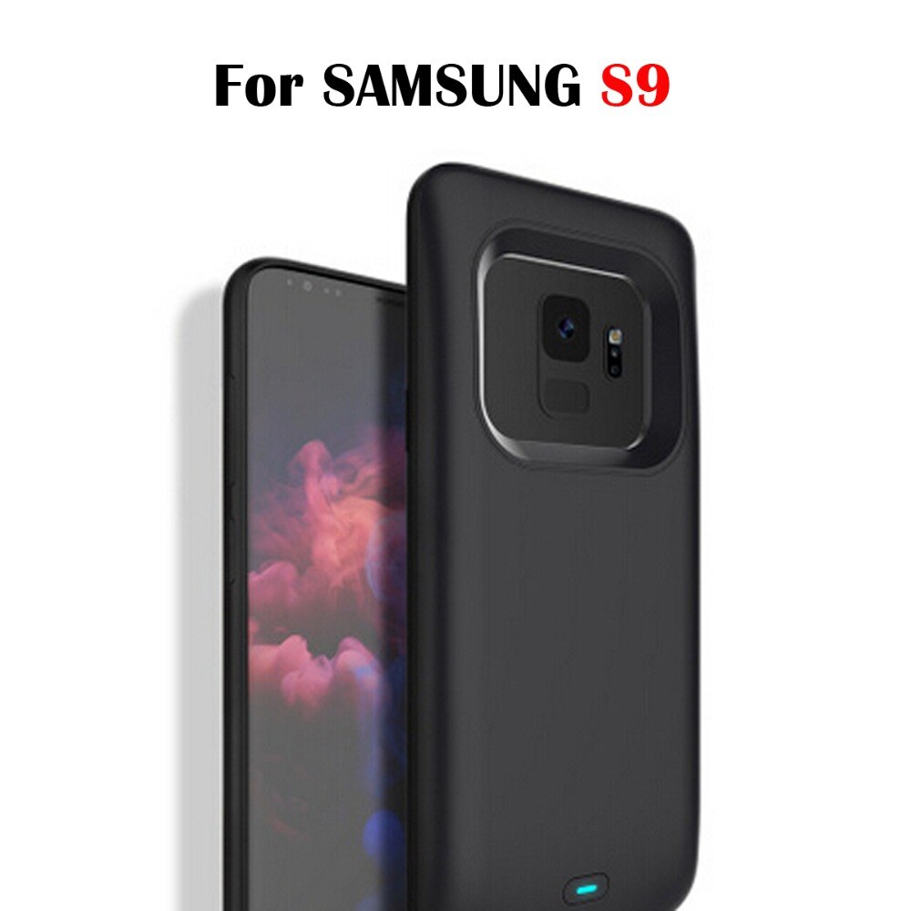 Pour samsung galaxy s9 plus chargeur portatif batterie étui 4700 mAh/5200 mAh pour samsung s9 pour samsung galaxy s9 plus batterie boîte