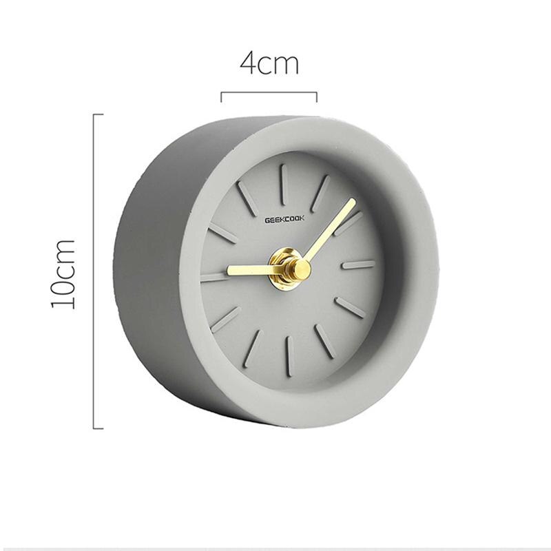 1pc bordur skrivebordsur industriel stil messing pointer husholdningsur uden batteri