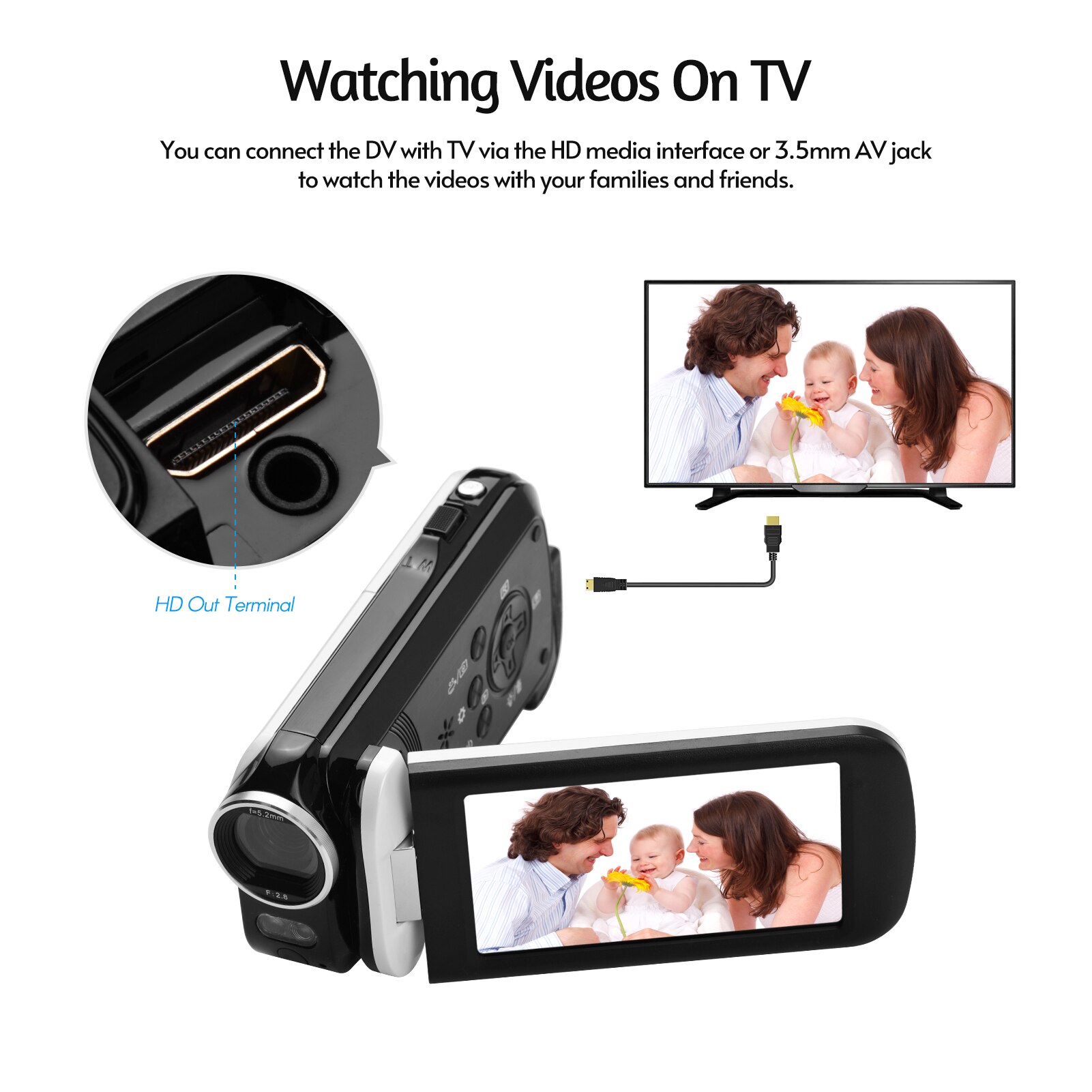 1080P voll HD Mini Digital Video Kamera DV 24MP 3 Zoll LCD Touchscreen LED Füllen-in Licht w/batterie Fernbedienung für freundlicher