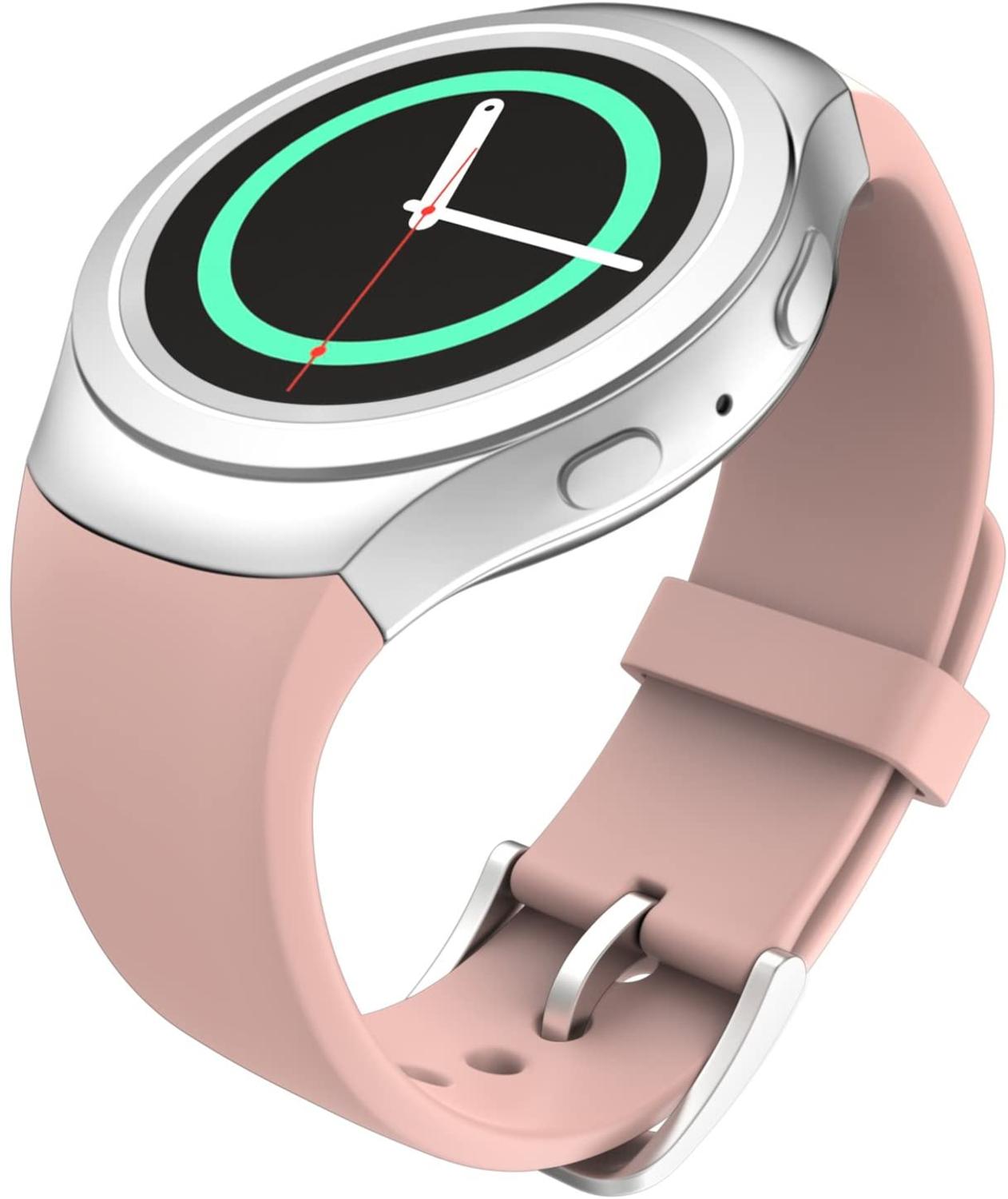 Horloge Band Voor Samsung Gear S2 SM-R720 Zachte Siliconen Sport Vervanging Band Polsband Armband Voor Samsung Gear S2 SM-R730: Vintage Rose