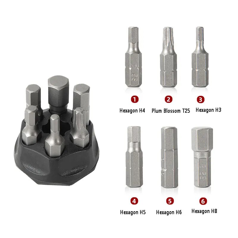 ENLEE-llave dinamométrica para bicicleta con juego de puntas, herramienta portátil pequeña para bicicleta de montaña y carretera, llave Allen, Kit de reparación de bicicletas