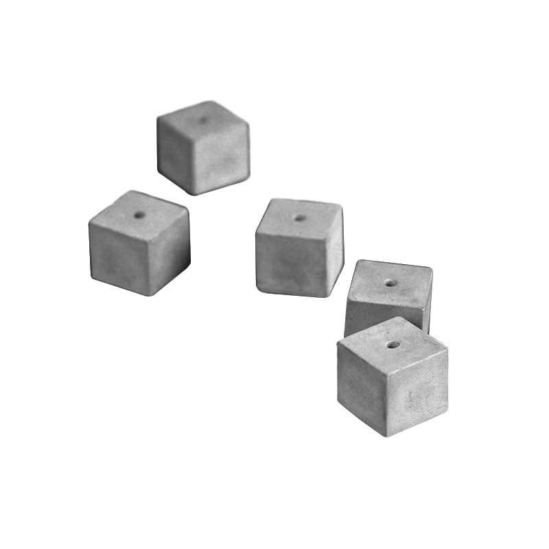 Concrete Block Jewellery Stand Silicone Mold Handmade Craft 6-Cavity Cube with a Socket Mould