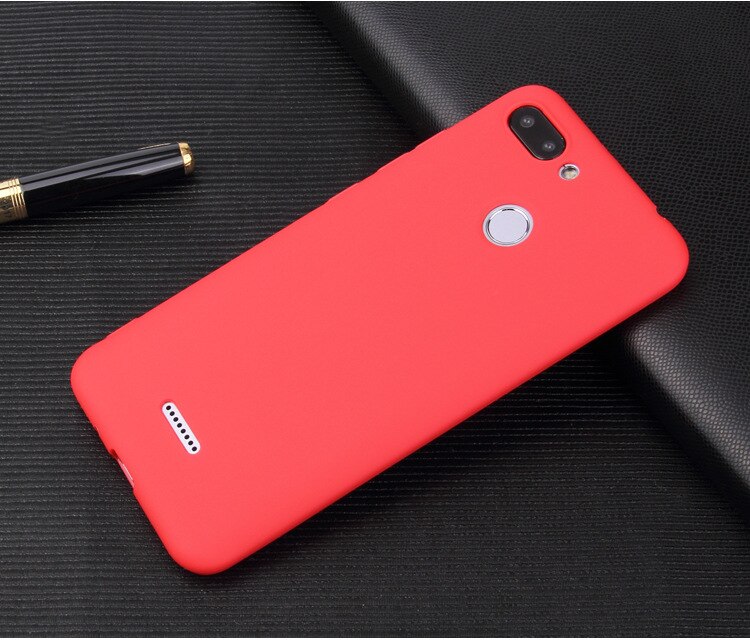 For Xiaomi Redmi 6 6A Case TPU Soft Silicon All inclusive Protector Back Cover Case For Xiaomi Redmi 6A Silicon Case: Redmi 6A / Red