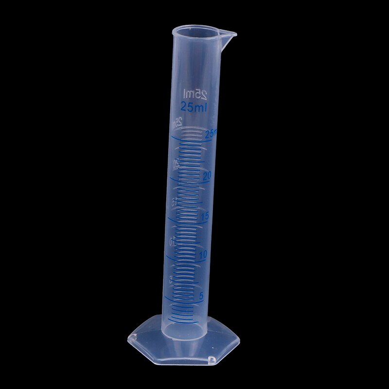 1Pcs 25ml PP Material Measuring Cylinder Blue Scale Acid And Alkali Resistant Measuring Cylinder Plastic Measuring Tube