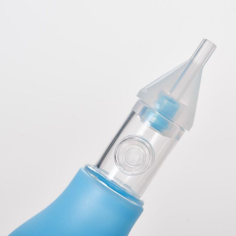 Nasal aspirator baby suge næse klip silikone pumpe anti-backflow suge enhed sikker giftfri 2 stk opbevaringsboks