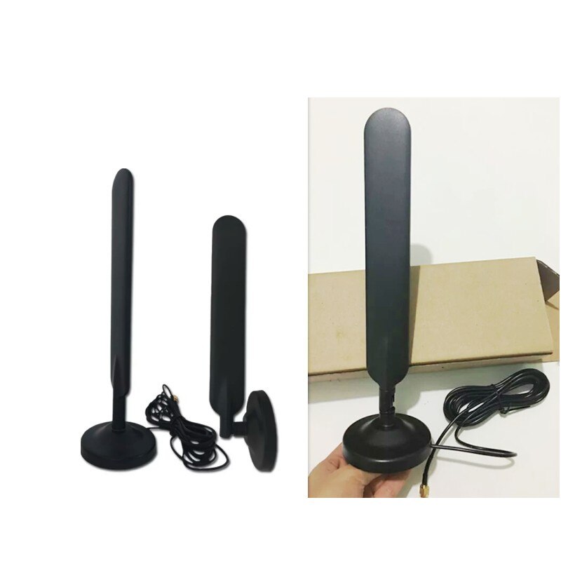 2 uds B315 B310 B593 B525 B880 B890 E5186 10dBi SMA macho de 4G LTE antena del Router con imán base (Router no incluido)