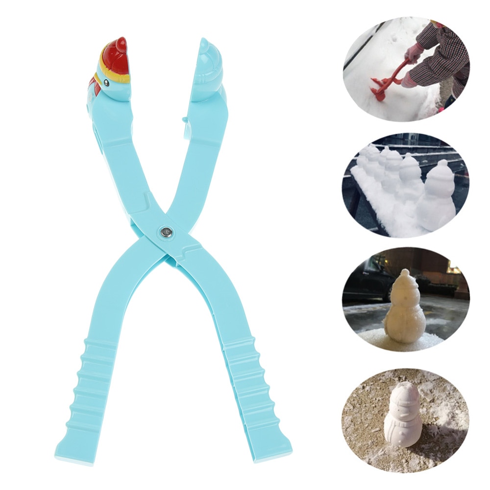 Willekeurige Kleur Sneeuwbal Clip Cartoon Sneeuwbal Maker Winter Sneeuw Schop Kinderen Outdoor Zand Mold Sport Speelgoed Beeldhouwen Maken Gereedschap