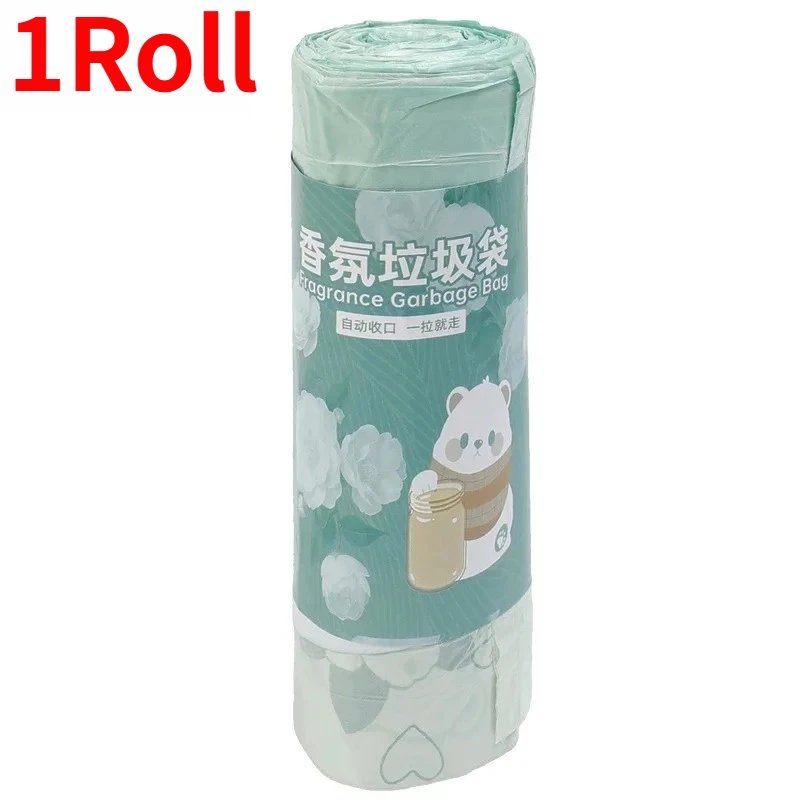 Handzame vuilniszakken met trekkoord en geur voor keuken, kantoor, badkamer, prullenbakken, studentenkamers, wegwerpvuilniszakken: Lichtgrijs