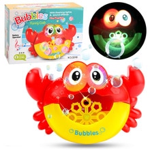 Blazen Bubble Krabben Speelgoed Babybadje Bad Bubble Maker Outdoor Zeep Machine Voor Kinderen Met Muziek En Verlichting Water Speelgoed