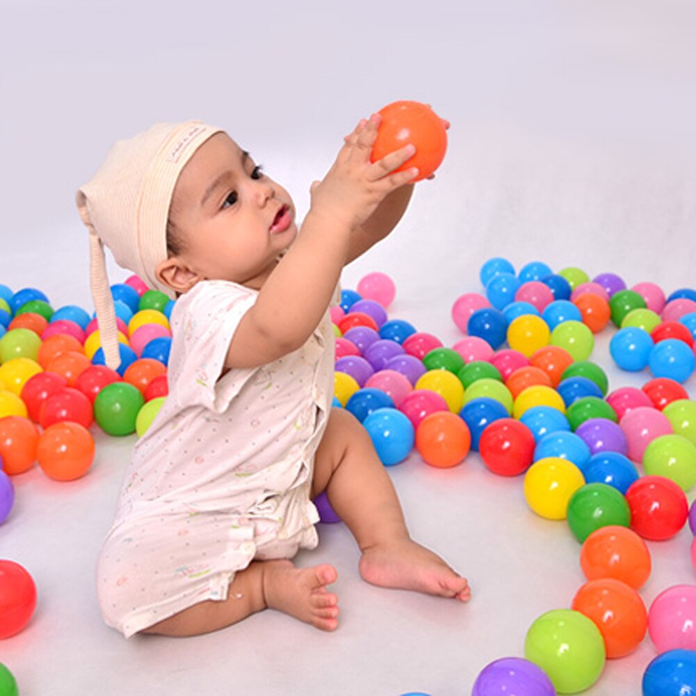 25 stuks /50 stuks milieuvriendelijke kleurrijke zachte plastic water zwembad oceaan bal baby grappige stress luchtbal buiten zwemmen leuk sport speelgoed