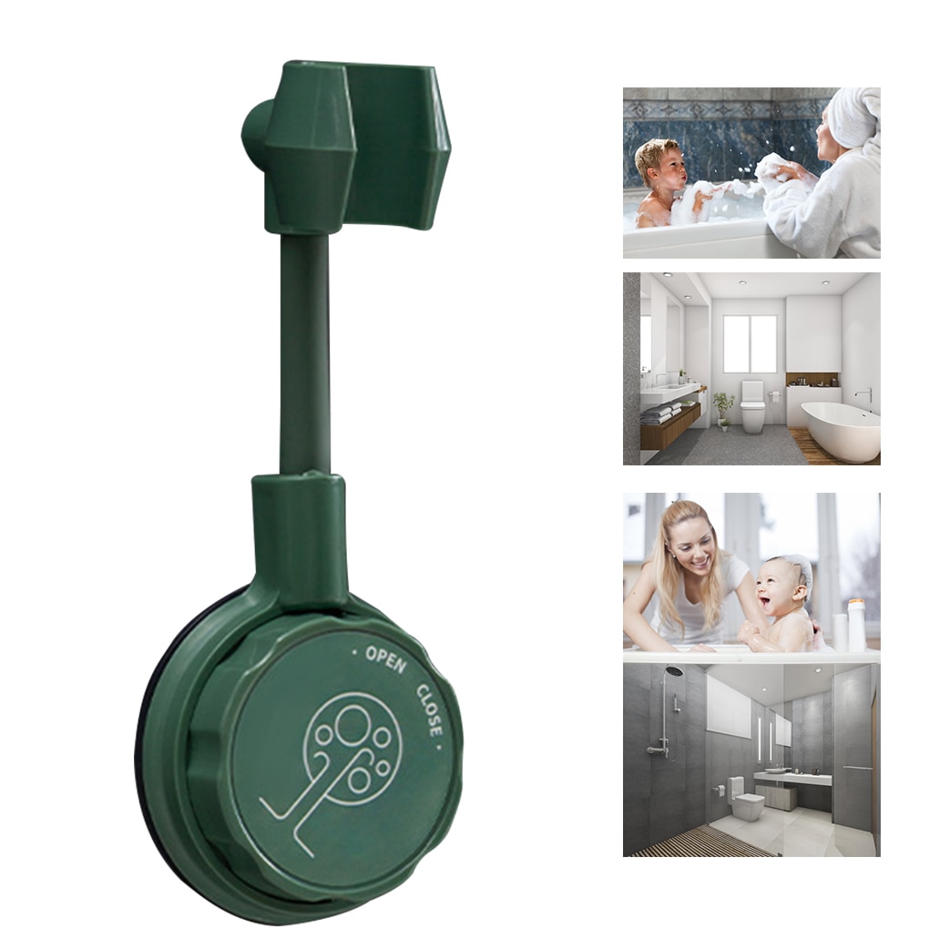Douchekop Houder Zuignap Verstelbare Douche Houder Beugel Wandmontage 360 ° Gratis Rotatie Rack Punch-Gratis Bad accessoires