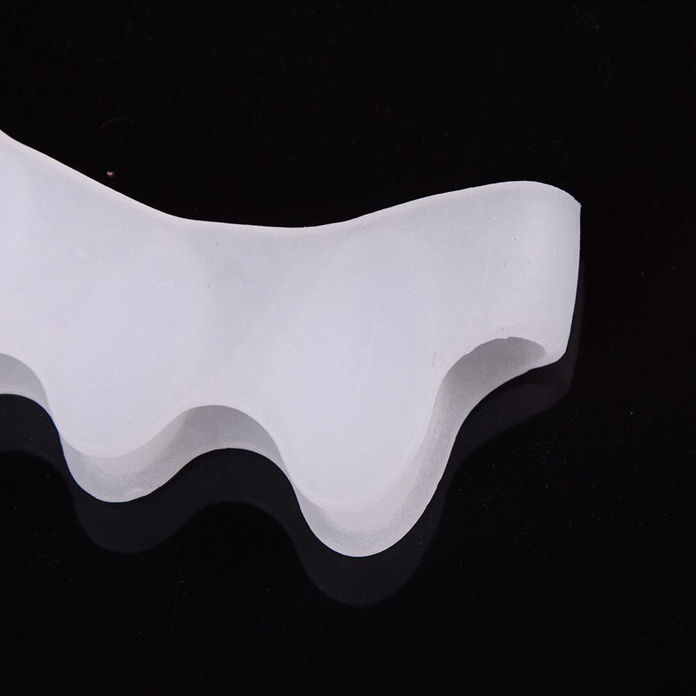 Separador de dedos Corrector de Hallux Valgus, 2 uds., separador ortopédico de silicona, esparcidor de enderezador, herramienta de cuidado de los pies