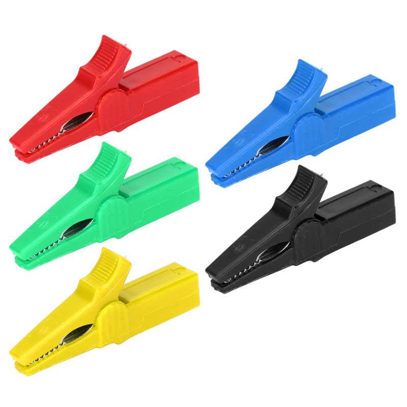 Electric Test Clip 4mm Banana Jack Battery Safety Clamp for Electronic Industrial Equipment