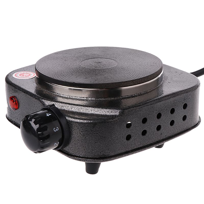 Mini elektrisk komfur kaffe varmeplade 500w multifunktionelt husholdningsapparat sæt  j0pe